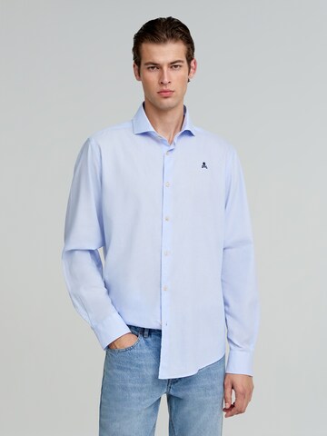 Scalpers Regular Fit Hemd in Blau: Vorderseite