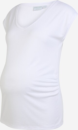 Pieces Maternity Shirt 'Kamala' in de kleur Wit, Productweergave