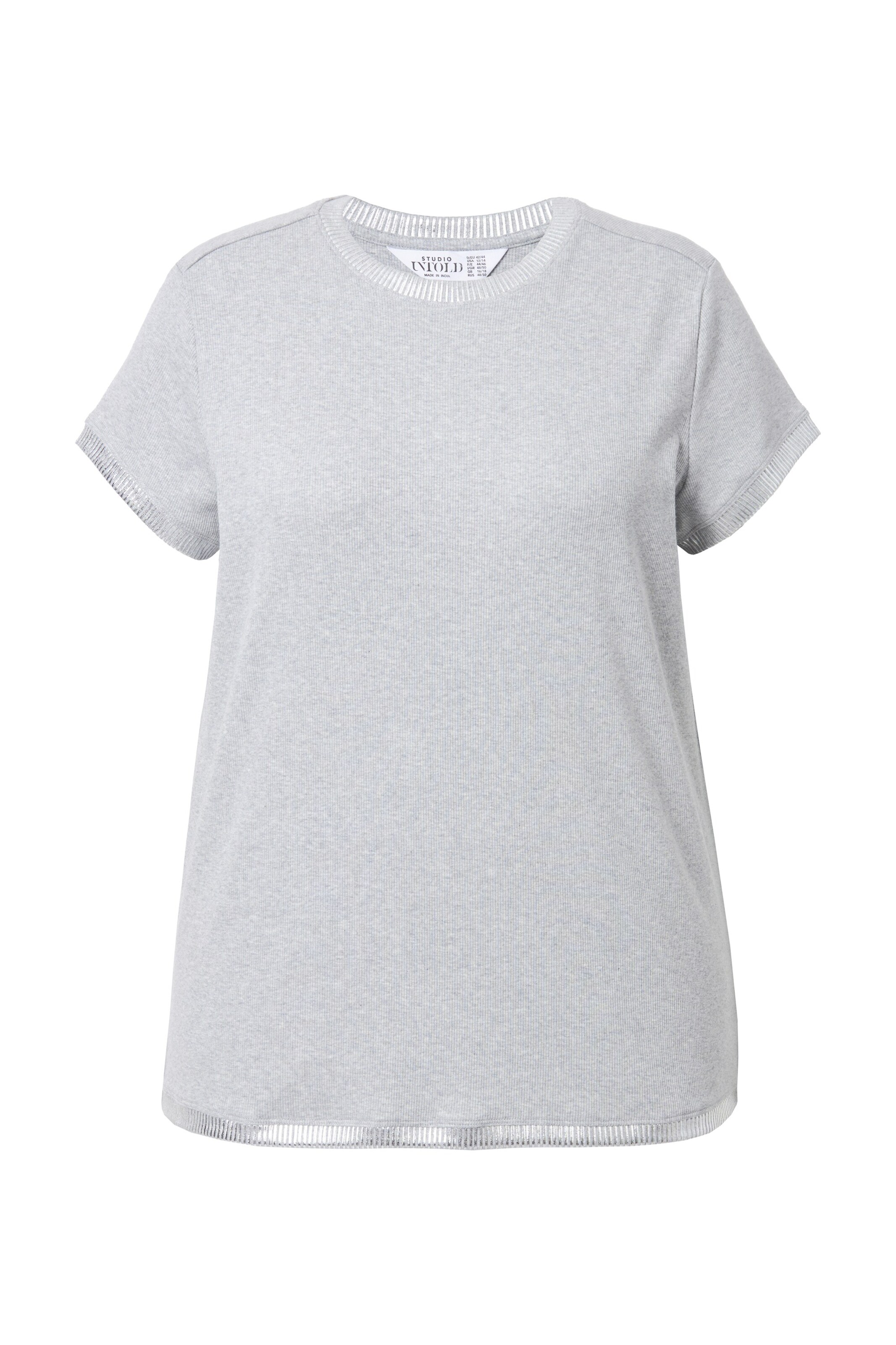 Studio Untold Shirt in Grijs: voorkant