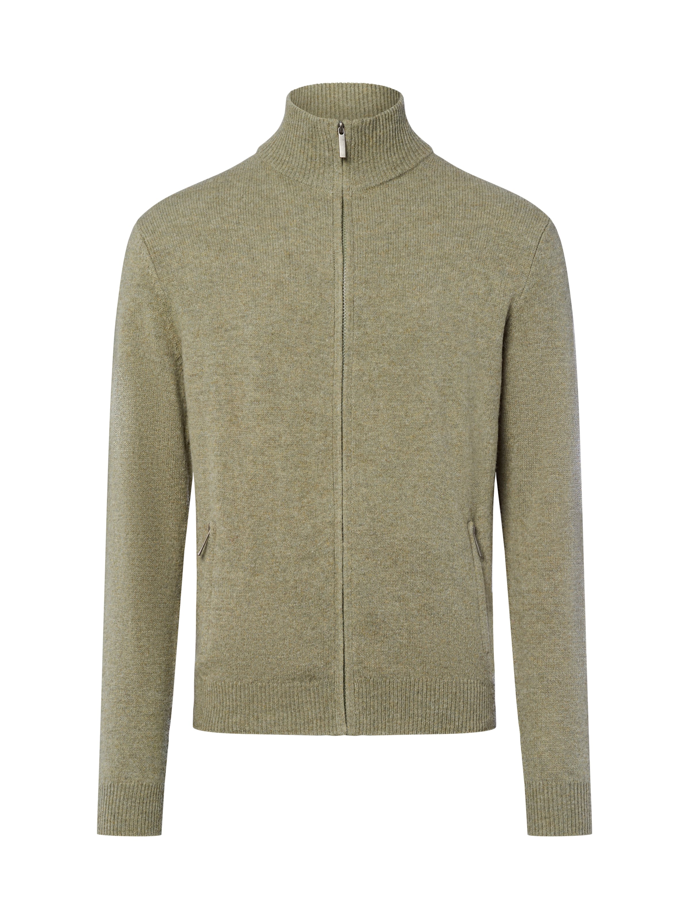 Andrew James Knit cardigan in Green: front