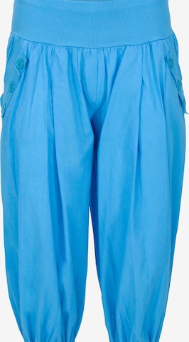 malito more than fashion Harem Pants in Blue: front
