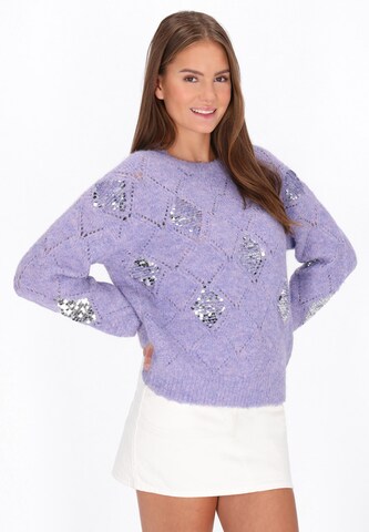 MYMO Sweater in Purple: front