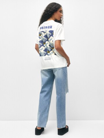 Pull&Bear T-Shirt in Weiß