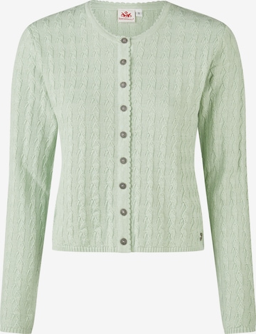 SPIETH & WENSKY Gebreid vest 'Hummeltal' in Groen: voorkant