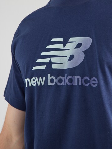 Tricou de la new balance pe albastru