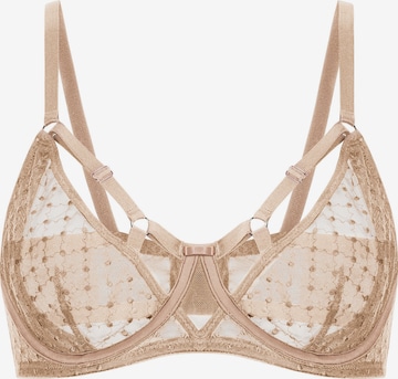 Marc & André Push-up BH in Beige: voorkant