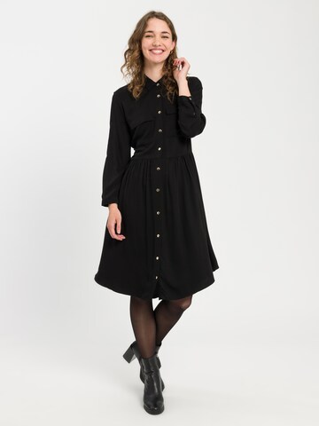 CROSS JEANS Shirt Dress in Black