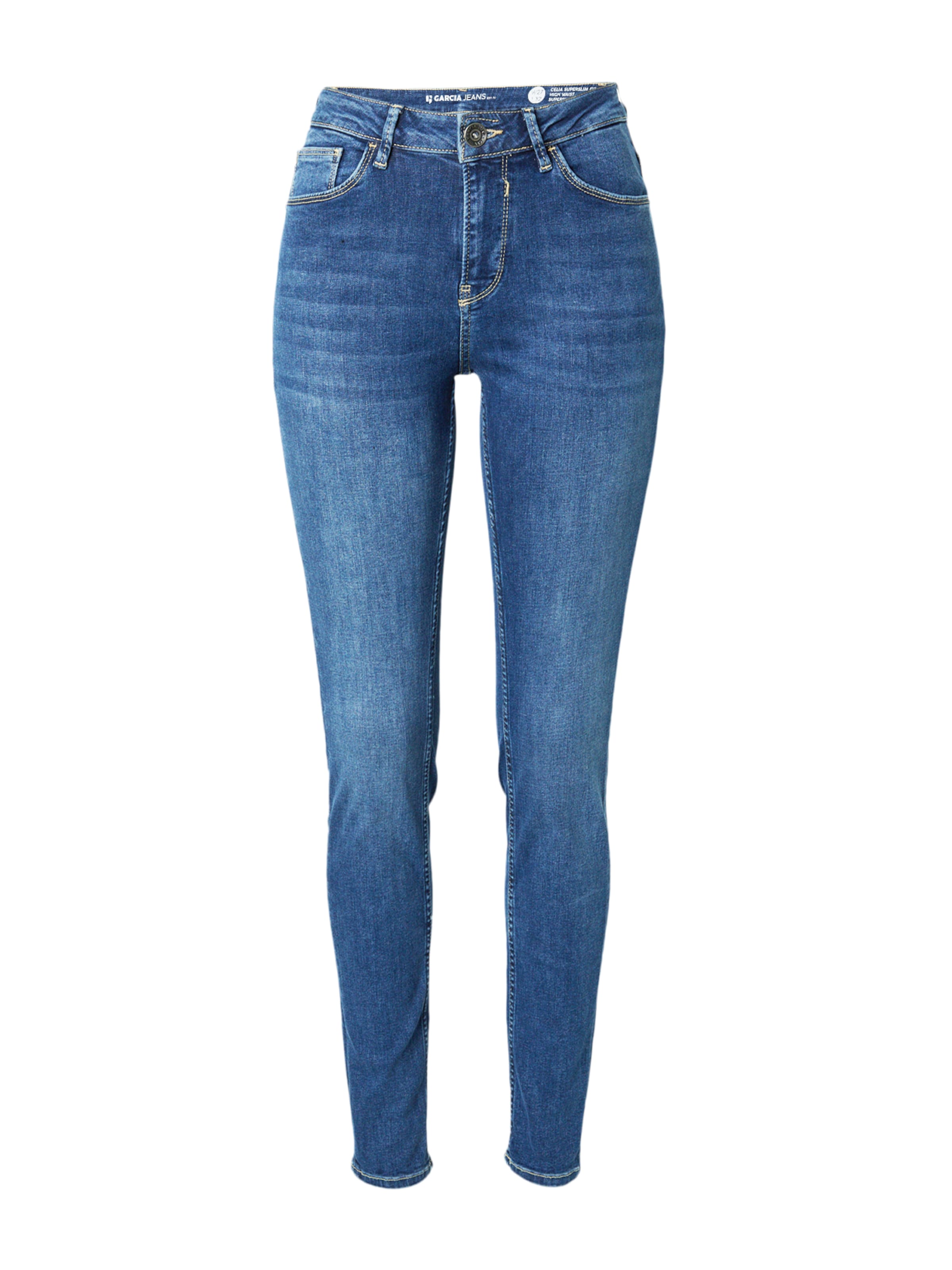 GARCIA Slimfit Jeansy 'Celia' w kolorze niebieski: przód