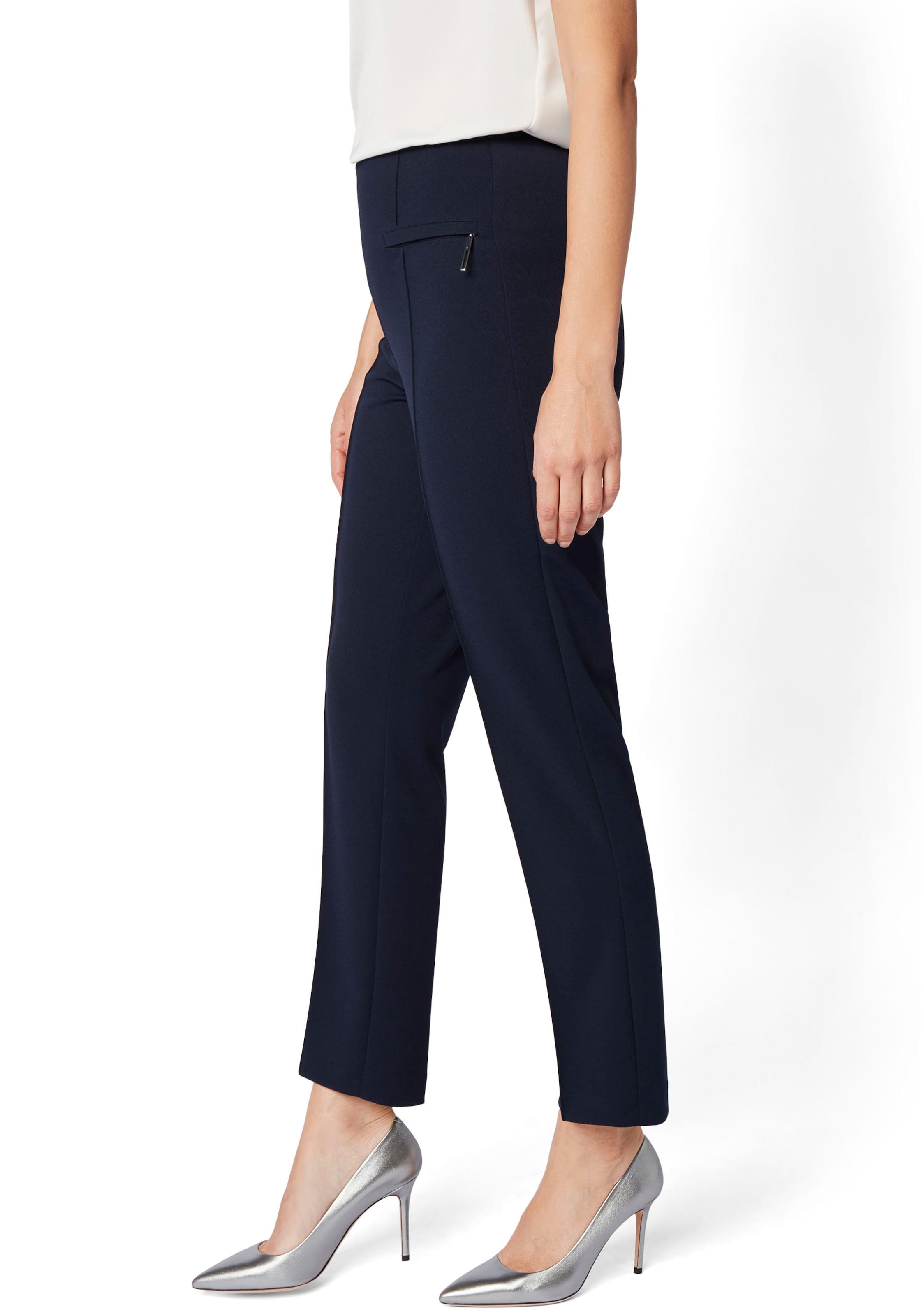 Select By Hermann Lange Regular Pleated Pants in Blue