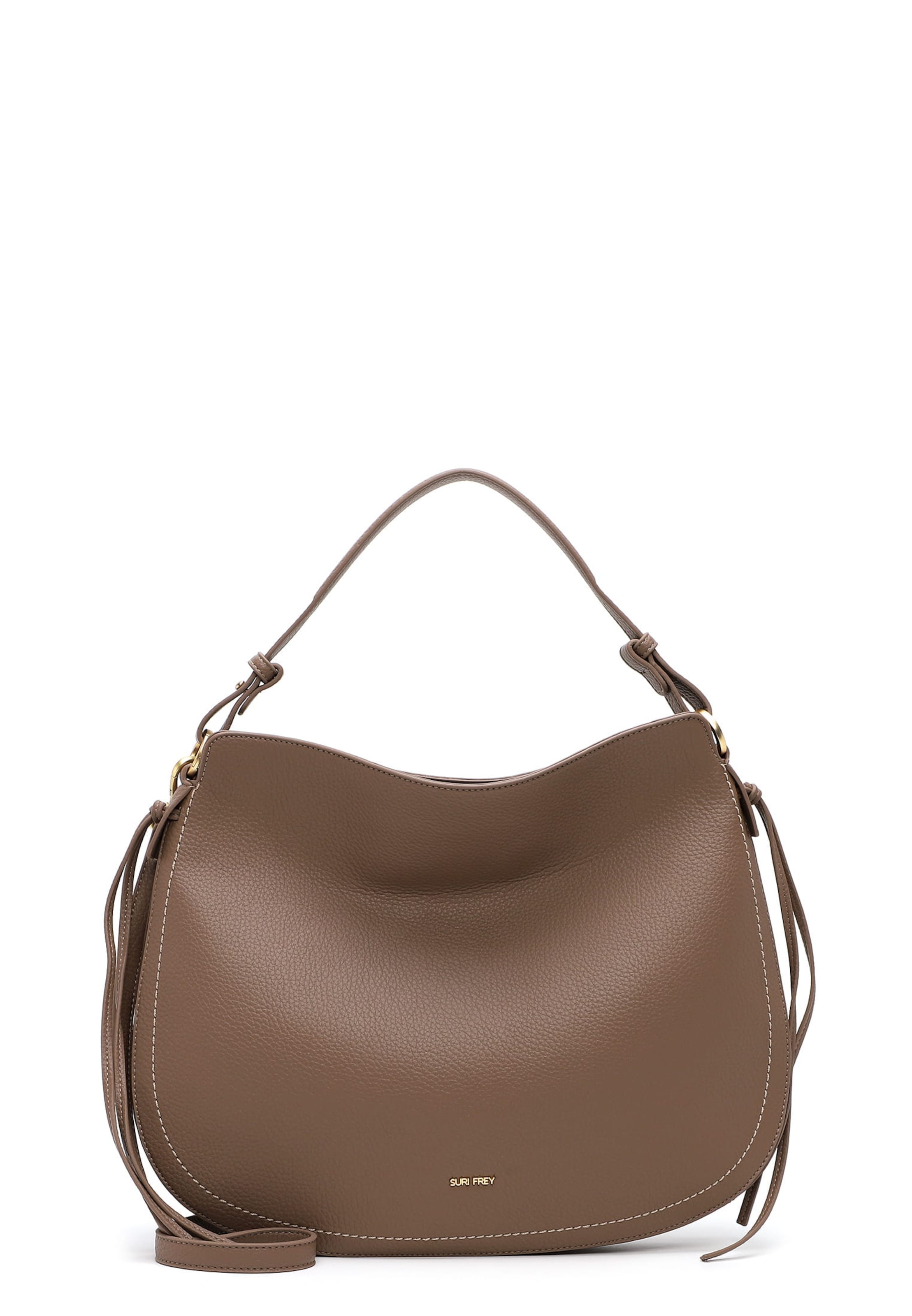 Borsa a sacco 'Hilary' di Suri Frey in beige: frontale