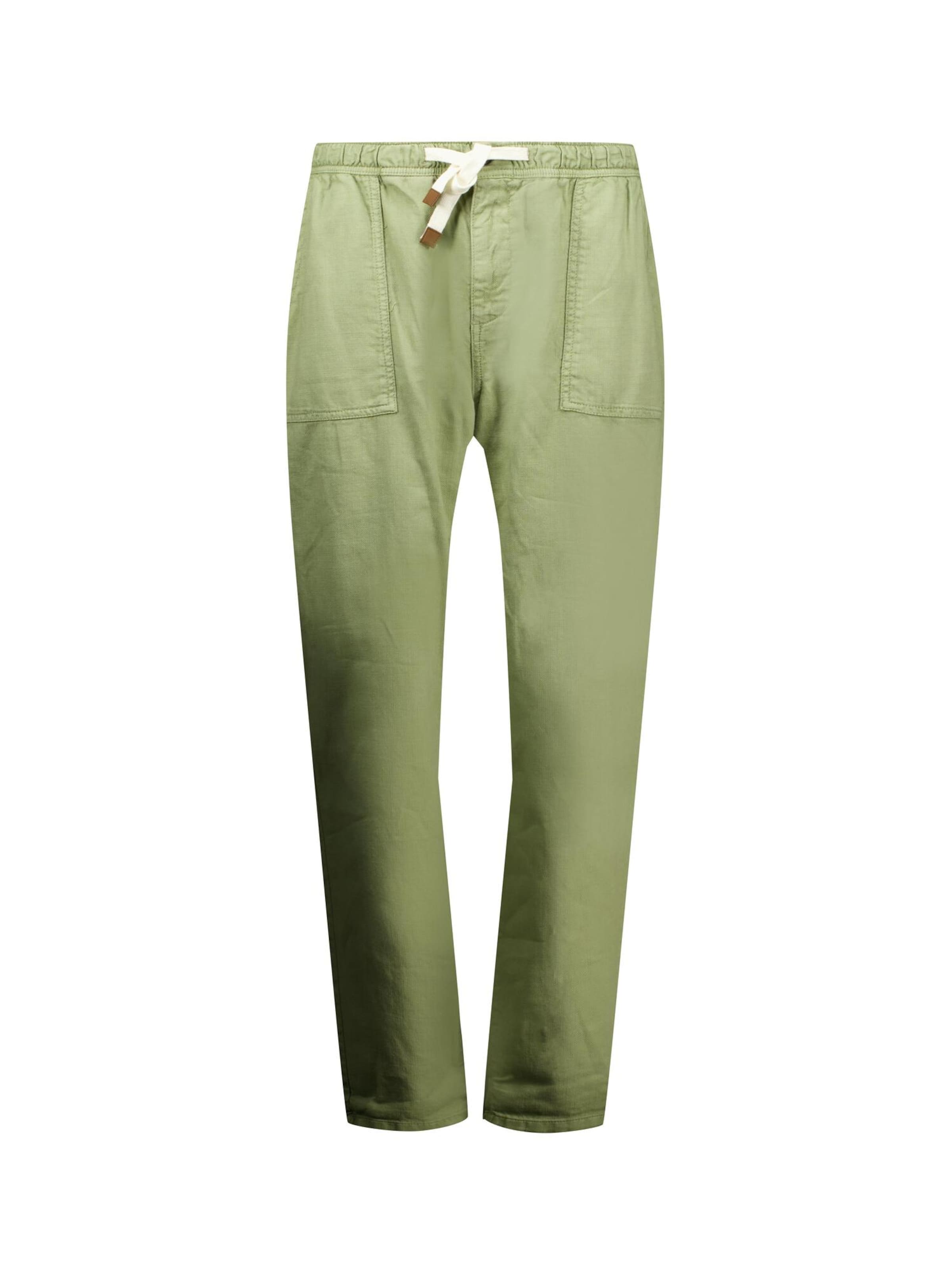 Pantalon chino 'MIDSON ' Deeluxe en vert : devant