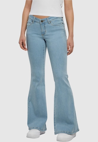Urban Classics Flared Jeans in Blue: front