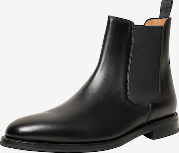 Henry Stevens Chelsea boots 'Marshall CB' in Zwart: voorkant