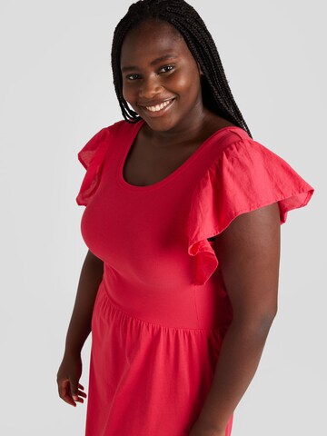 ONLY Carmakoma Dress 'ENNIY' in Red