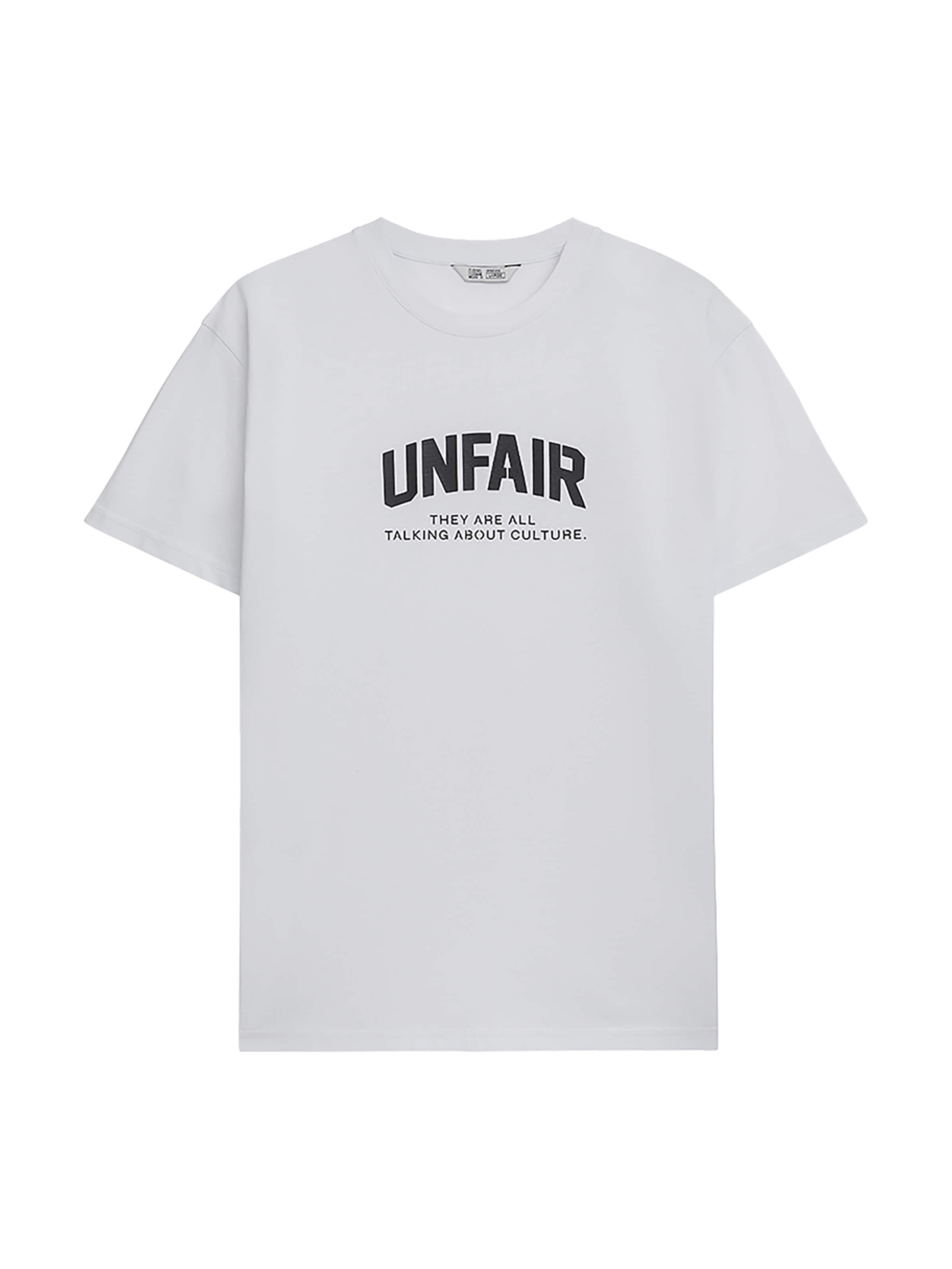 Unfair Athletics Shirt 'Taatac' in Wit: voorkant