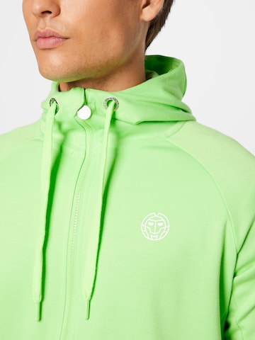 BIDI BADU Athletic Zip-Up Hoodie in Green