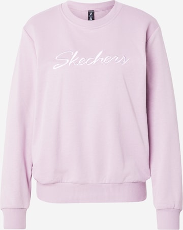 SKECHERS Суичър в лилав: отпред