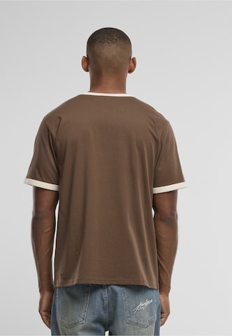 Karl Kani T-Shirt 'Cursive Varsity' in Braun