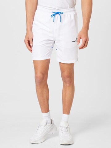 Sergio Tacchini Regular Спортен панталон 'LISTA' в бяло: отпред