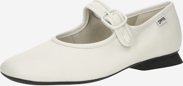 Ballerina con cinturino 'Casi Myra' di CAMPER in bianco: frontale