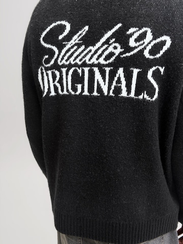 JACK & JONES - Pullover 'JORCHAMBERI' em preto