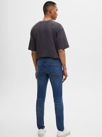 Pull&Bear Skinny Farmer - kék