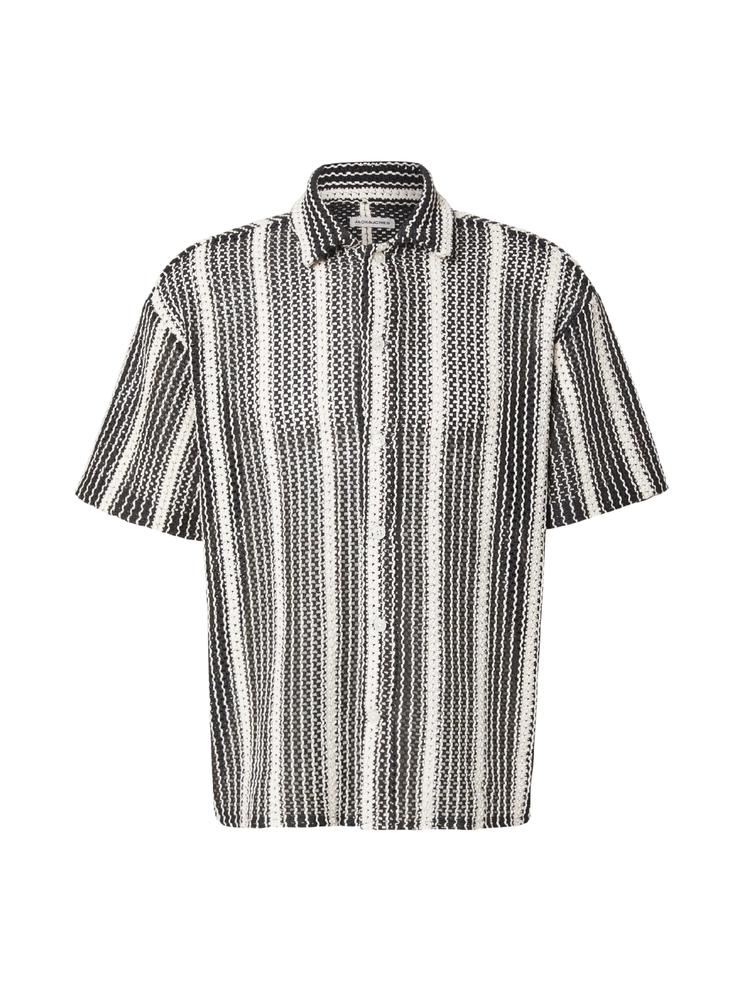 JACK & JONES Comfort fit Overhemd 'JWHBELLAGIO' in Zwart: voorkant