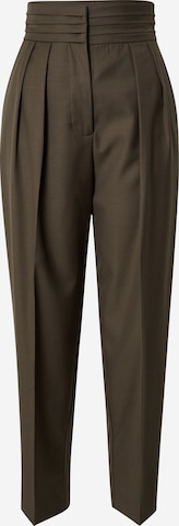 LeGer Premium Pleat-Front Pants 'Sienna' in Brown: front