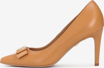 Kazar - Zapatos con plataforma en marrón: frente