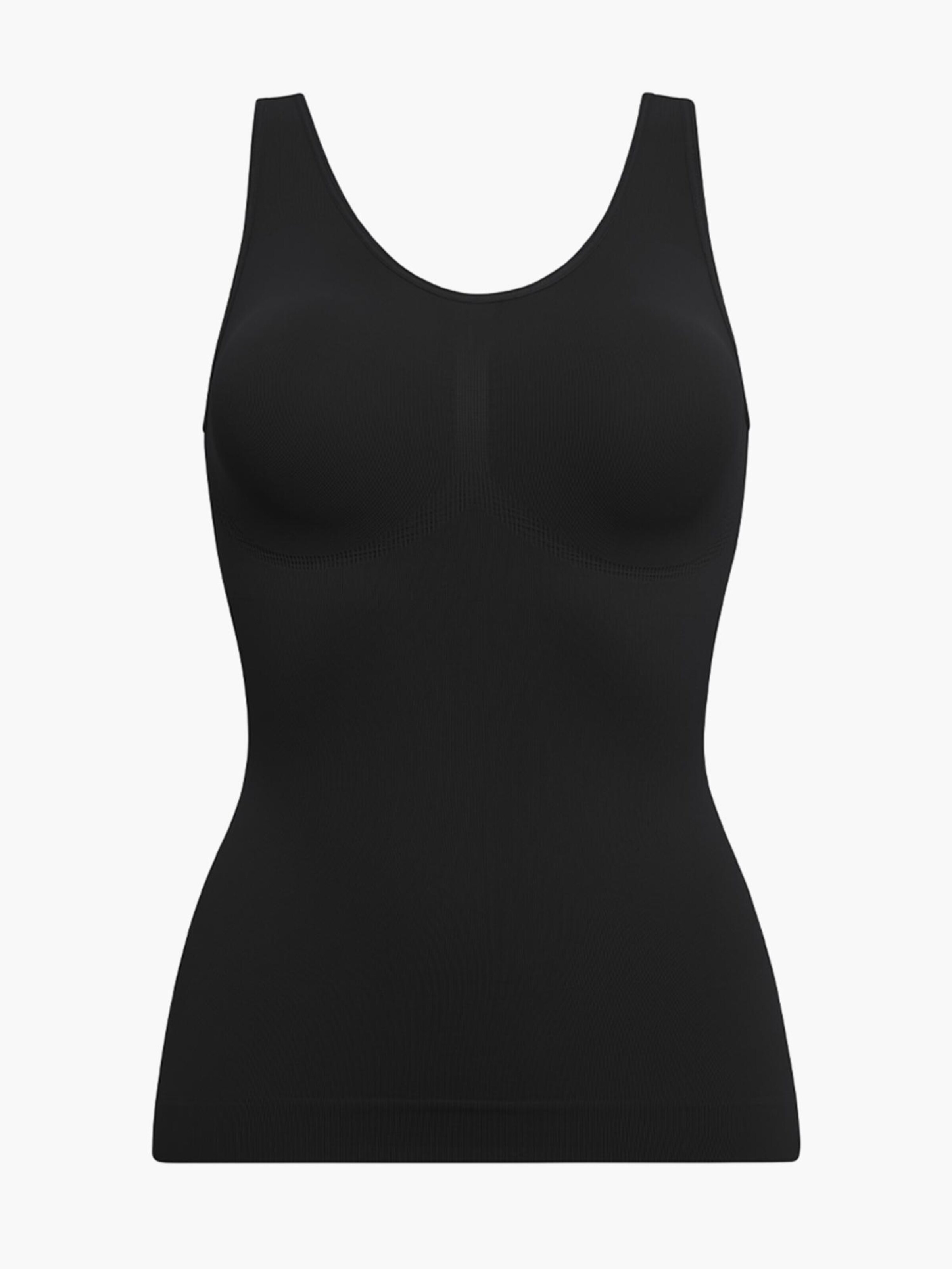 Haut modelant 'Figurformendes Shapewear Tanktop' cfab (formerly creamy fabrics) en noir : devant