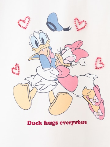 MANGO KIDS Koszulka 'PDHUGS' w kolorze biały