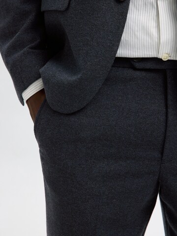 SELECTED Slimfit Kalhoty s puky 'SLHREED' – modrá
