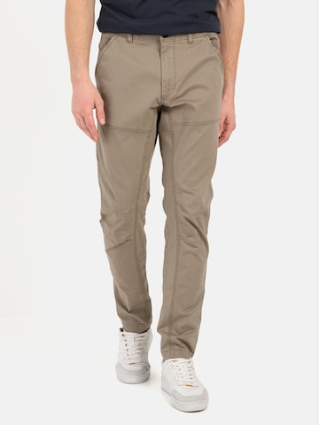 CAMEL ACTIVE Tapered Chino Pants in Brown: front