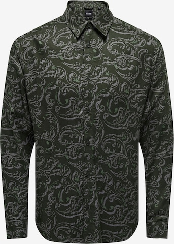žalia Only & Sons Priglundantis modelis Marškiniai 'LOLLY': priekis