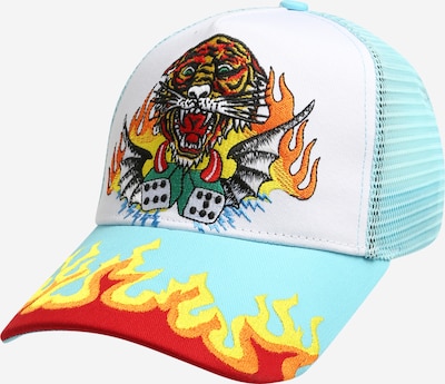 Șapcă 'TIGER-DICE' Ed Hardy pe albastru neon / galben / roși aprins / alb, Vizualizare produs