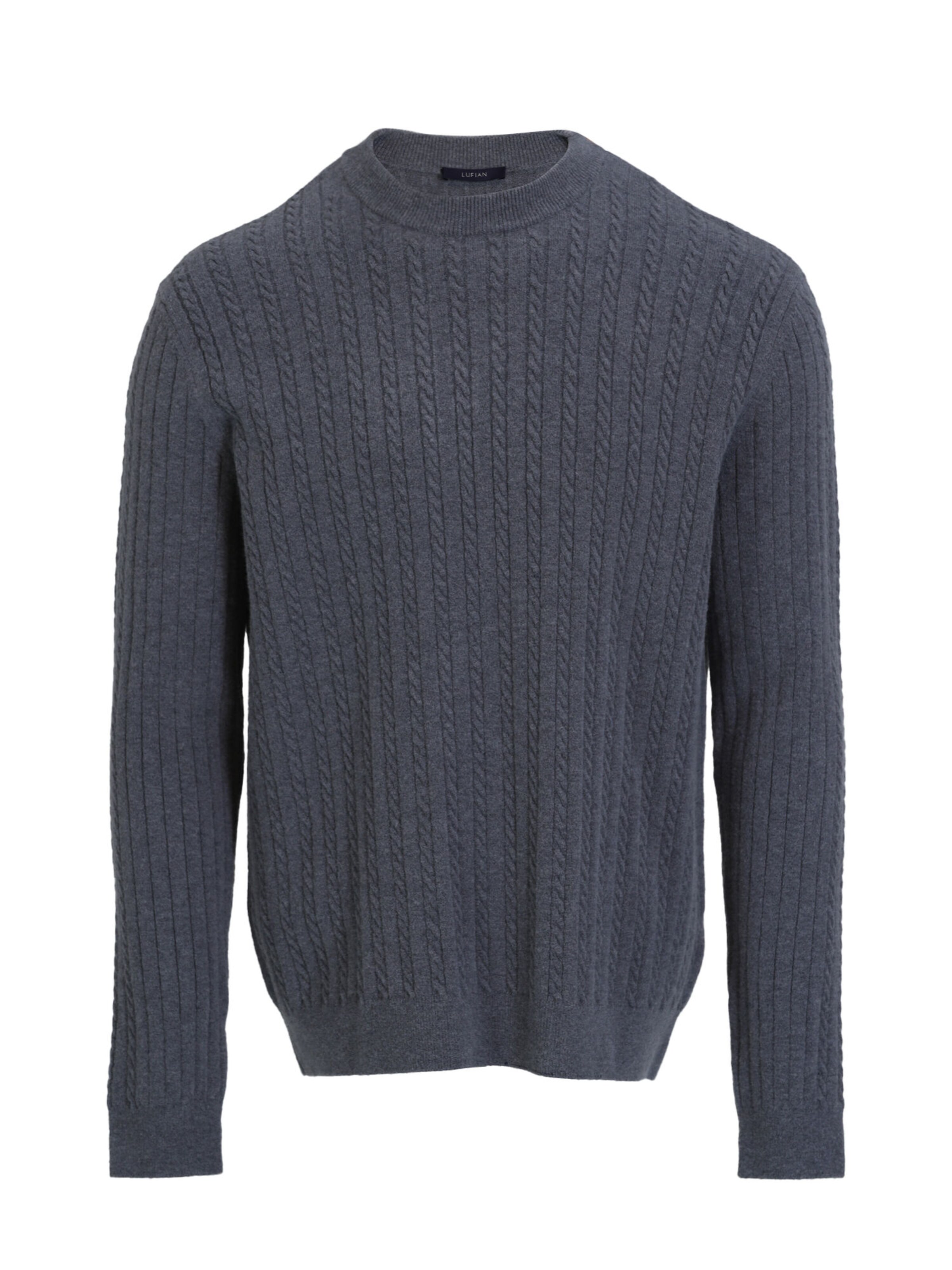 Lufian Pullover RIGHT in Grau: Vorderseite