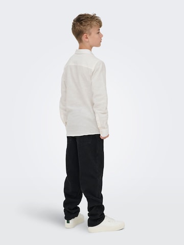 Only & Sons Junior Regular Fit Skjorte 'OSJCaiden' i hvid