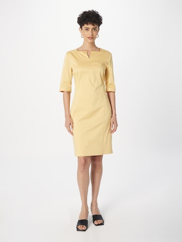 s.Oliver BLACK LABEL - Vestido de bainha em amarelo: frente