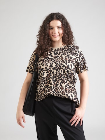 ONLY Carmakoma Shirt 'CARLULU' in Beige: front