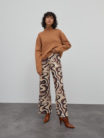 EDITED Wide leg Broek 'Dahlia' in Gemengde kleuren