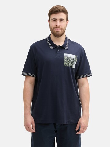 TOM TAILOR Men + Poloshirt in Blau: Vorderseite