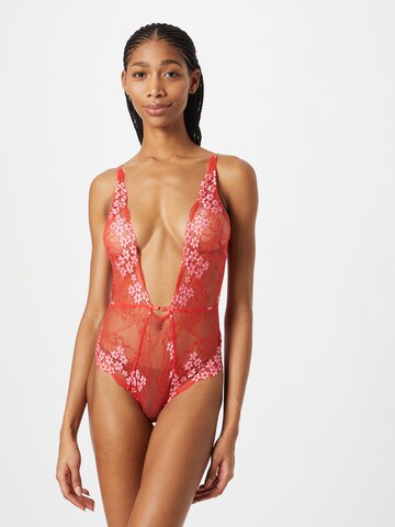 ETAM Bodysuit 'SOMPTUEUSE' in Red: front