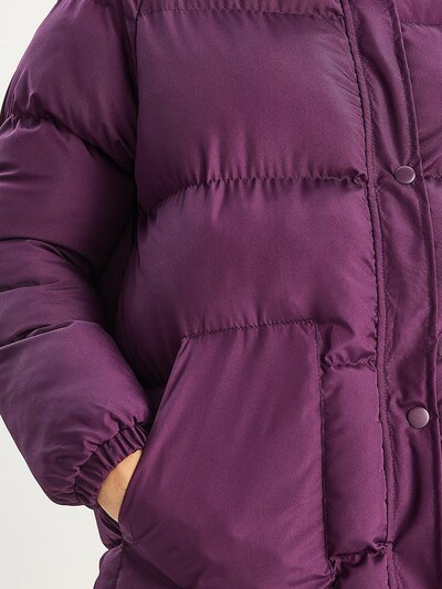Bianco Lucci Veste d’hiver en L en violet, Vue avec produit