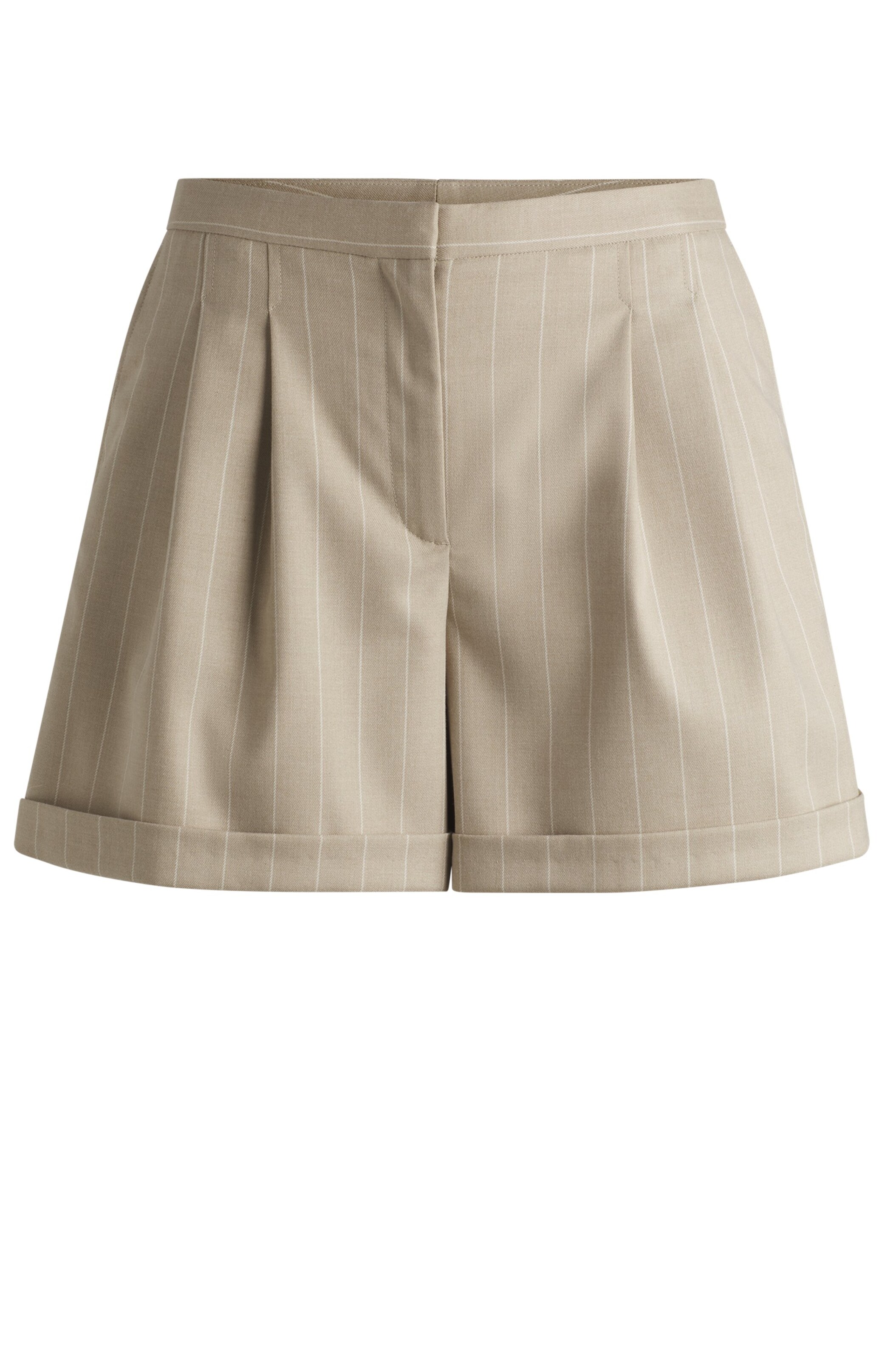 BOSS Shorts in beige / weiß, Produktansicht