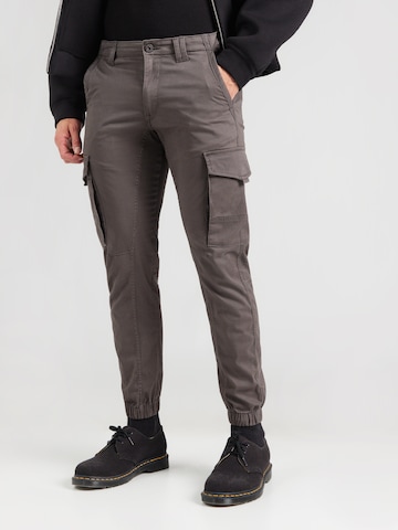 Coupe slim Pantalon cargo 'JJIPaul JJFlake' JACK & JONES en gris : devant