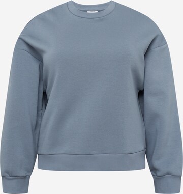 Gina Tricot Curve Sweatshirt in Blauw: voorkant