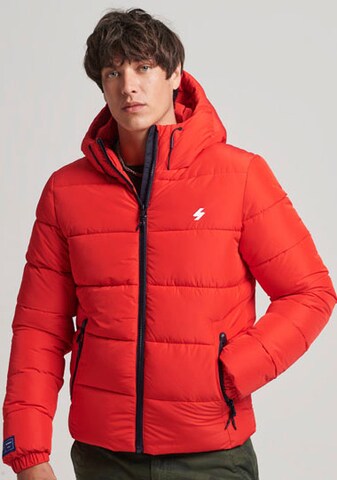 Superdry Зимняя куртка в Оранжевый: спереди