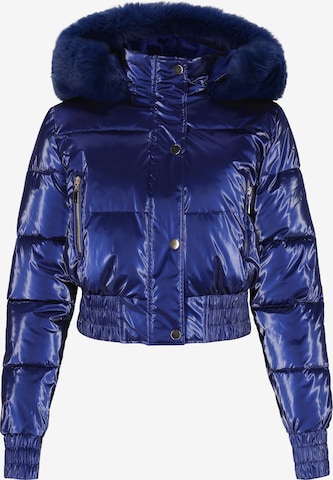 Veste d’hiver faina en bleu : devant