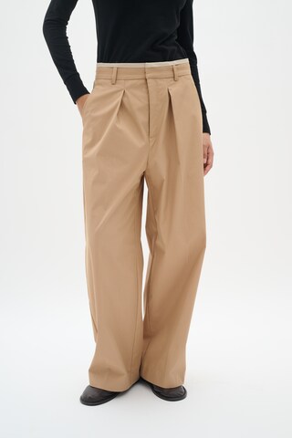 Wide Leg Pantalon à pince 'Malaia' InWear en beige : devant