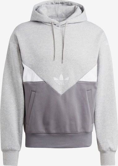 ADIDAS ORIGINALS Sweat-shirt 'Adicolor Seasonal' en gris clair / gris foncé / blanc, Vue avec produit